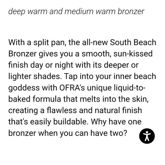 OFRA COSMETICS South Beach Bronzer NEW .25oz - Picture 10 of 16